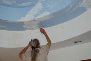 Ceiling Mural by Cathy Martin