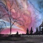 Country Sunset painting by Cathy Martin